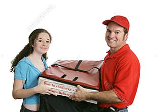 Pizza Man & Customer