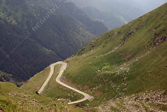 Hooked road at high altitude