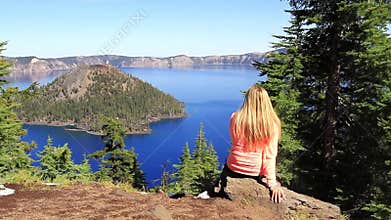 Enjoying the View in Crater Lake National Park