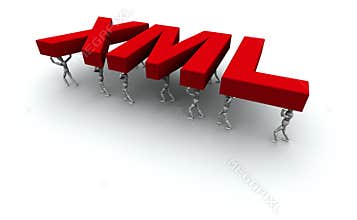 Team of People Carrying 'XML'