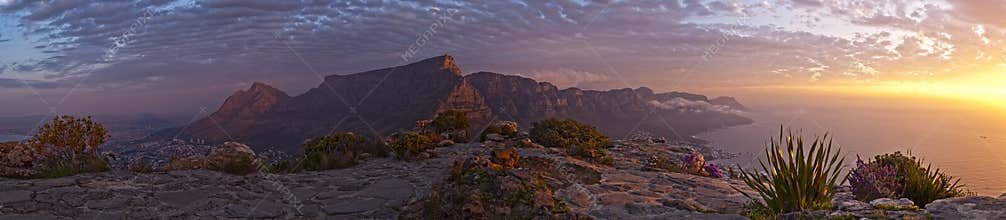 Cape Town Table Mountain from Lion's Head