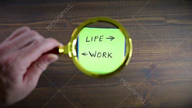 Life Work balance. Career, education, family and health concept