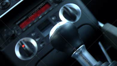 Sports car knob shifting