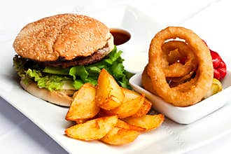 Hamburger meal