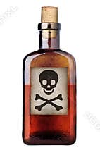Old fashioned poison bottle.