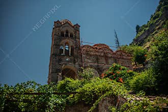 Moni Perivleptos Monastery in the medieval, byzantine `castletown` of Mystras