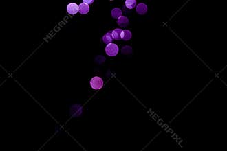 Abstract background purple bokeh with black background