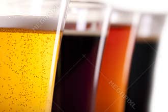 All colors of beer