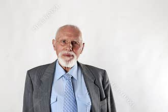 Old man looking at the camera