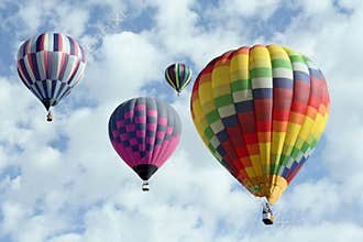 Group of Hot Air Balloons