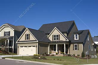 New upscale suburban house