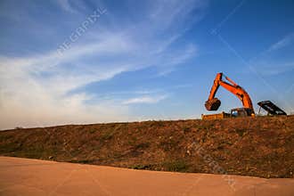 Excavator Still Arm at work