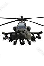 Apache helicopter isolated