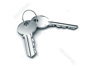 Two silver keys