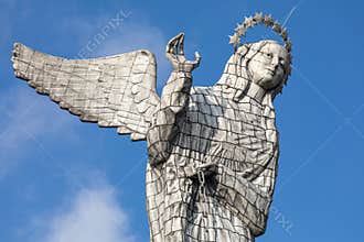 The monument of the Virgen del Panecillo. Quito. Ecuador. South America