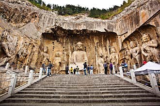 Lusena Buddha in Longmen Grottoes china