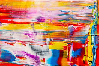 Abstract background. Oil acrylic paint. Thick brushstrokes. Colorful painting with copy space. Book cover poster.