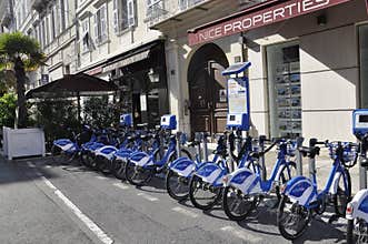 Nice, 4th September: Sharing Bicycles parking in Nice City from Provence