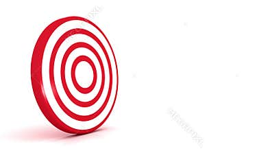 Arrow hitting the center of target - success business concept
