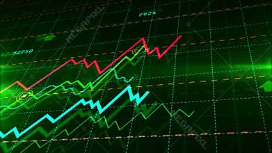 Growth up stock markets simple chart