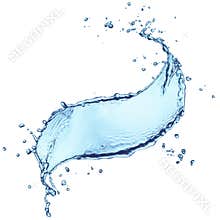 Macro splash of water