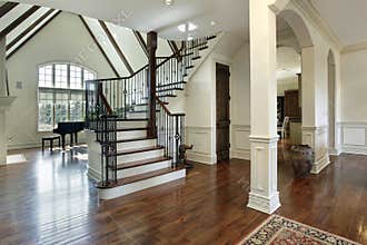 Foyer in luxury home