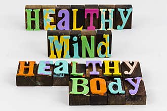 Healthy mind body health active wellness mental physical activity