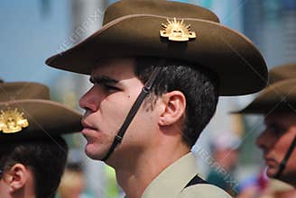 Australian Army Officer at Australia Day Parade
