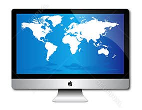 Apple imac desk top computer