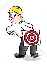 Businessman as a target
