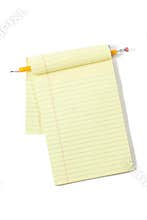 Legal Pad With Pencil