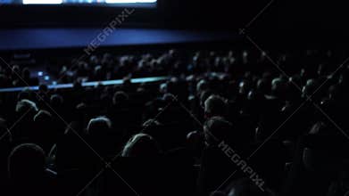 Audience in a movie theater - cinema