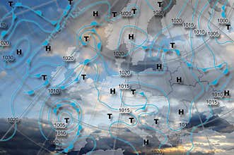 Weather map Europe