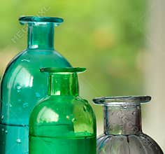 Colorful Bottles of Water