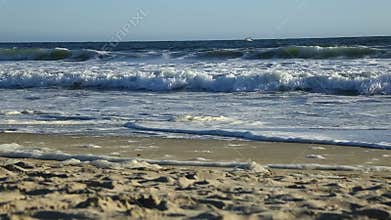 Ocean waves on the Pacific Coast