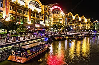 Clarke Quay at Singapore River
