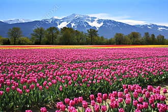 Field of tulips