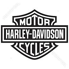 Harley Davidson Logo vector illustration on white background
