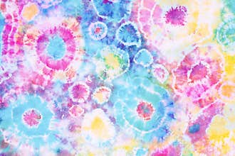 Colorful tie dye pattern abstract texture background