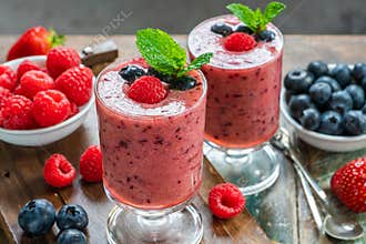 Mixed berry smoothie