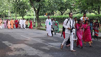 Cultural Indian Road Dance
