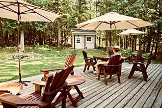 Covid Summer Blues on Backyard Deck