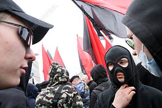 Anarchists demonstrations in Moscow.