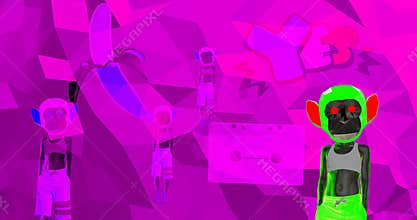 Motion art. Minimal Fashion design footage