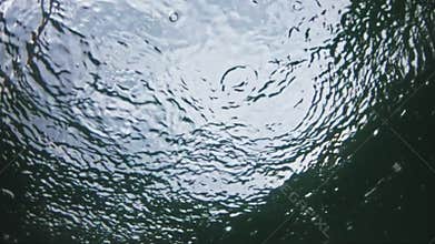 Droplet on water surface