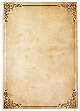 Blank Antique Paper With Vintage Border