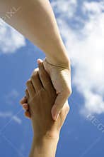 Hands holding