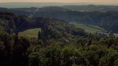 4k drone video of Felsenegg peak and surroundings.