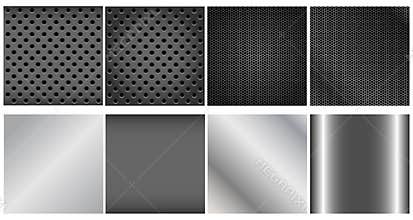 Metal backgrounds set