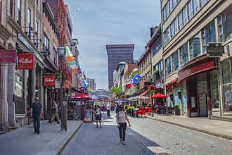 The Lower Town is a historic district located of Quebec City.